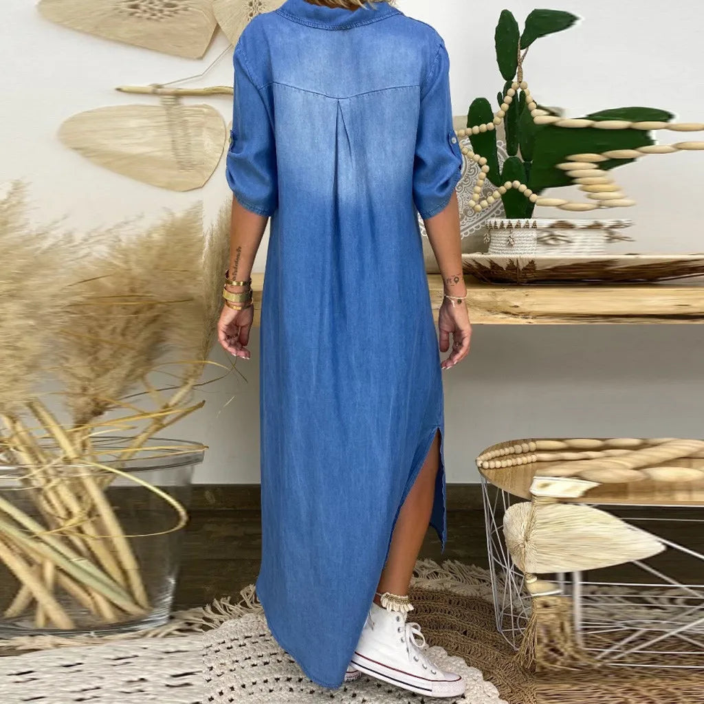 LEA | Abito Lungo Stile Jeans