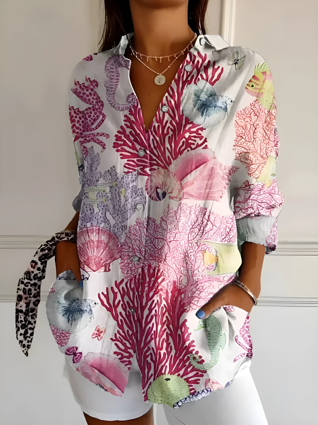 Viviana | Blusa in Cotone elegante