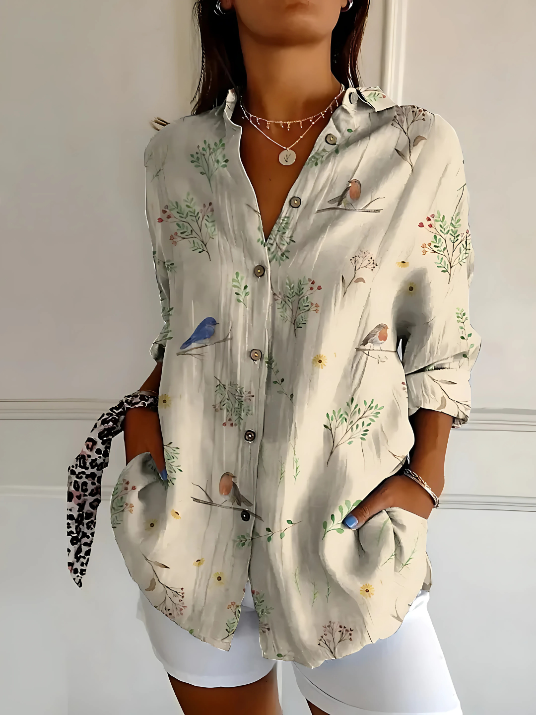 Viviana | Blusa in Cotone elegante