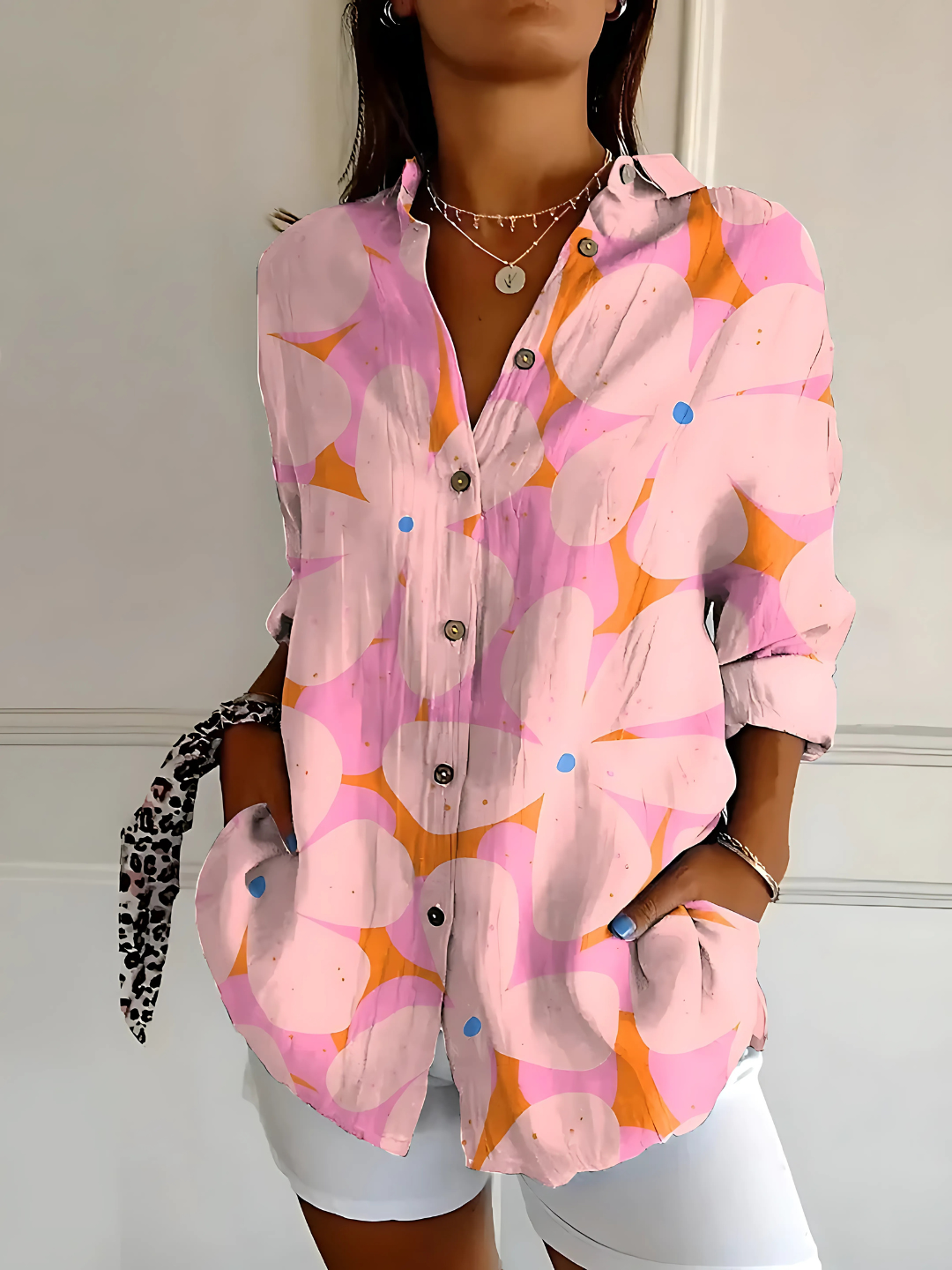 Viviana | Blusa in Cotone elegante