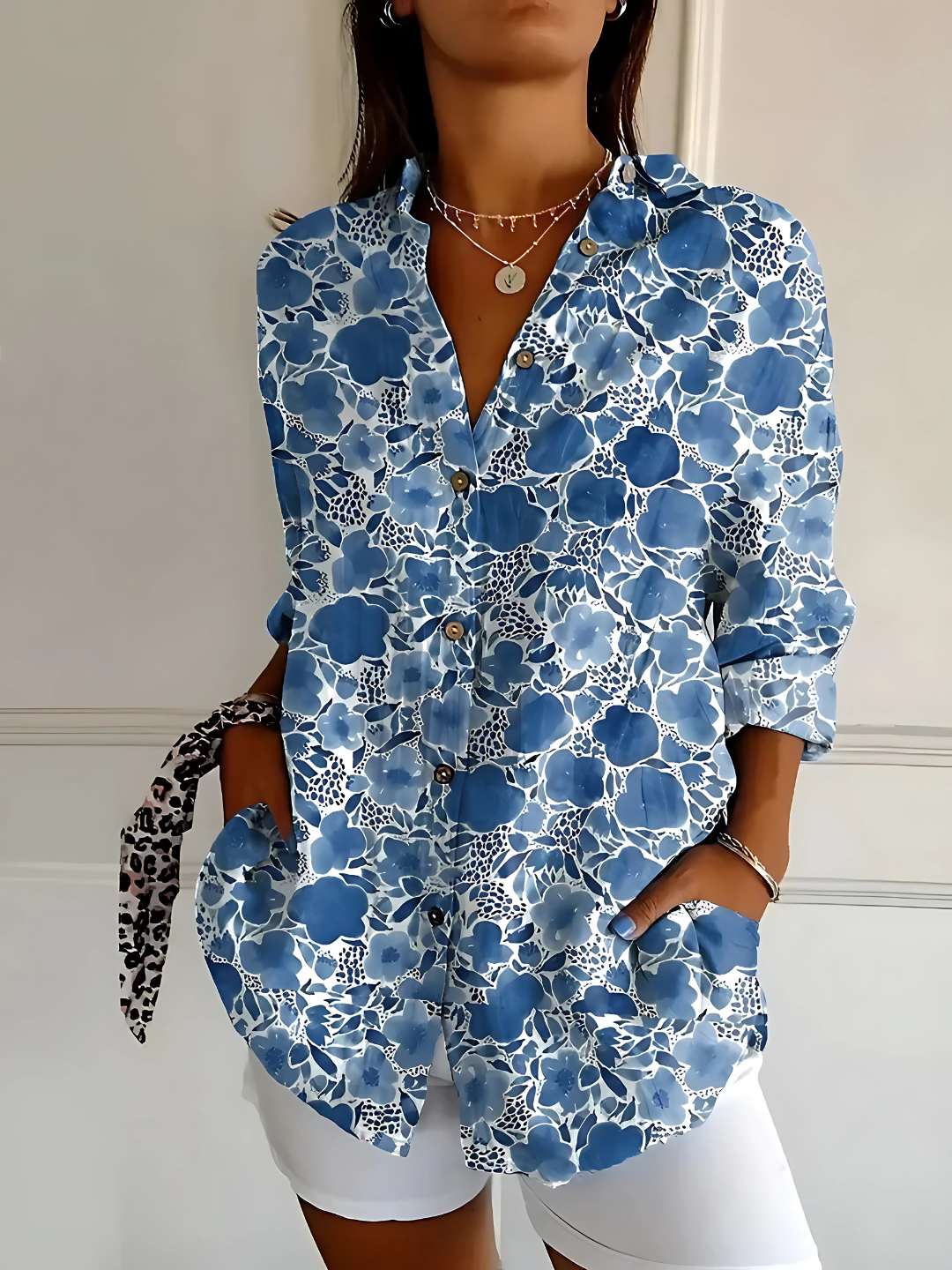 Viviana | Blusa in Cotone elegante