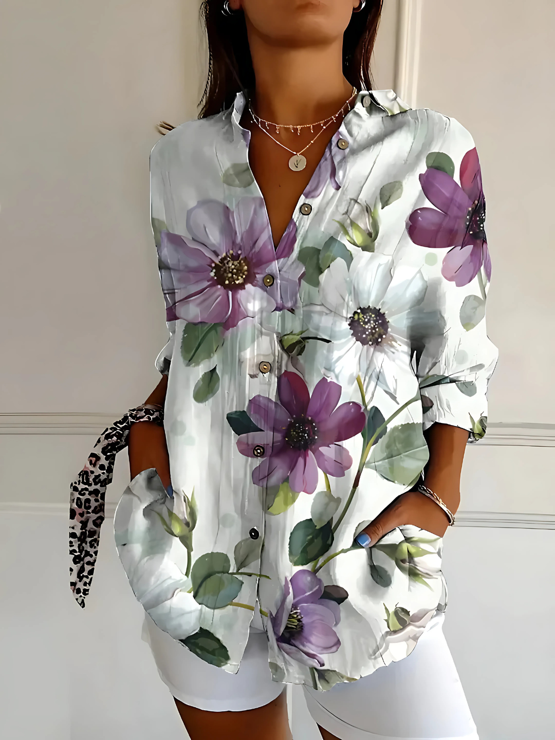 Viviana | Blusa in Cotone elegante