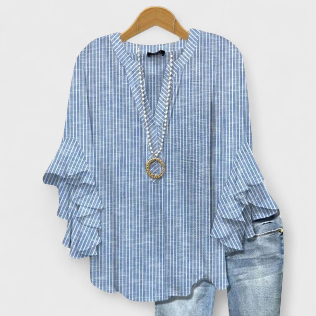 Isabella - Blusa con Fiori Eleganti