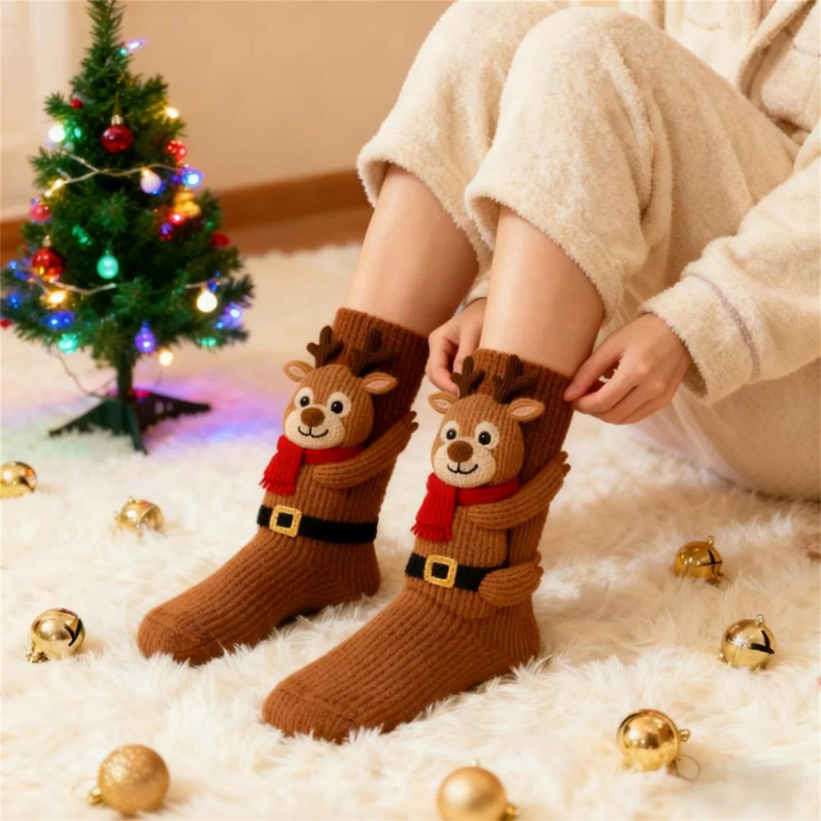 Calzini Natalizi™ | Morbidi Calzini con Design 3D Festivo