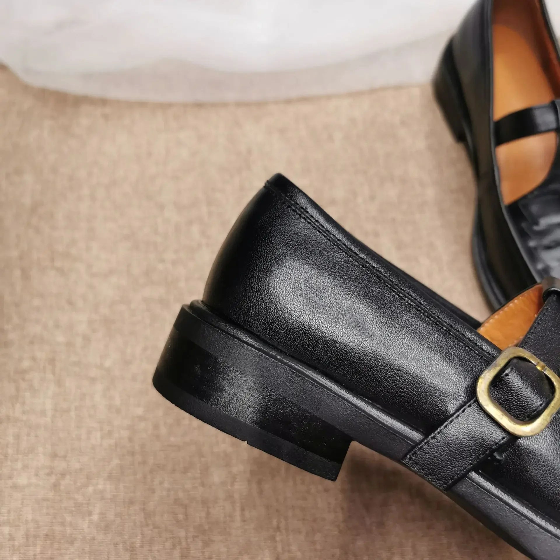 Lucia™ | Mary Jane in Pelle Intrecciata