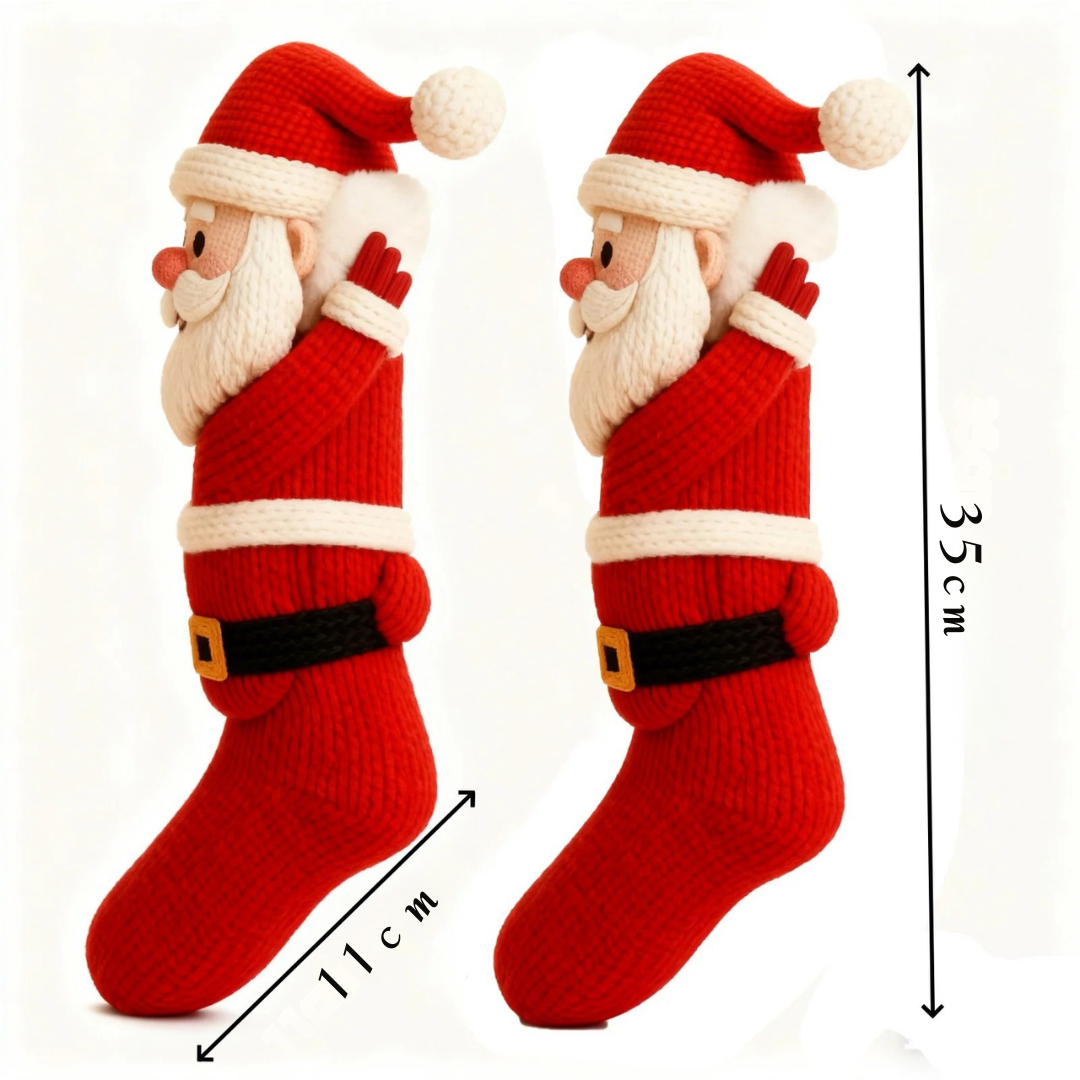Calzini Natalizi™ | Morbidi Calzini con Design 3D Festivo