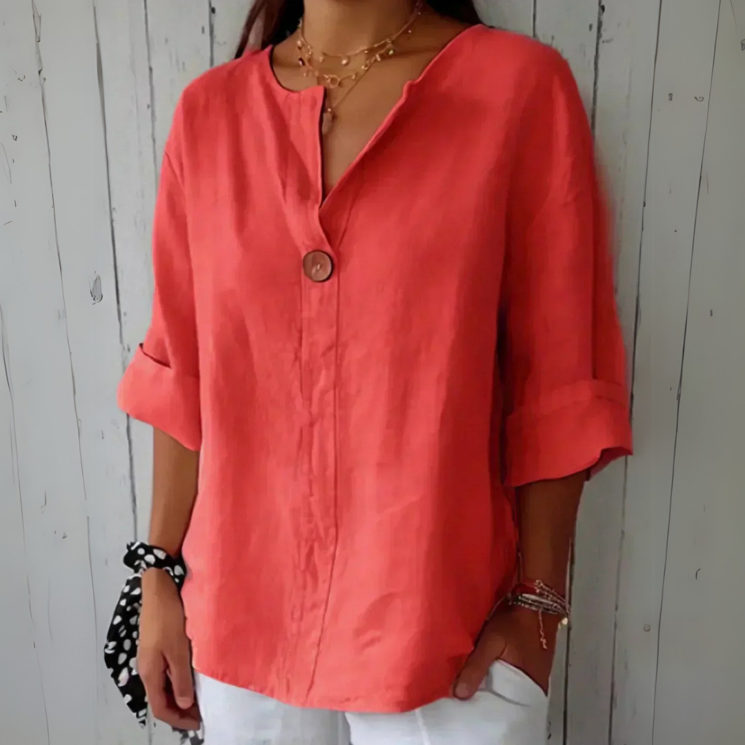 Gelsa | Blusa casual con scollo a V