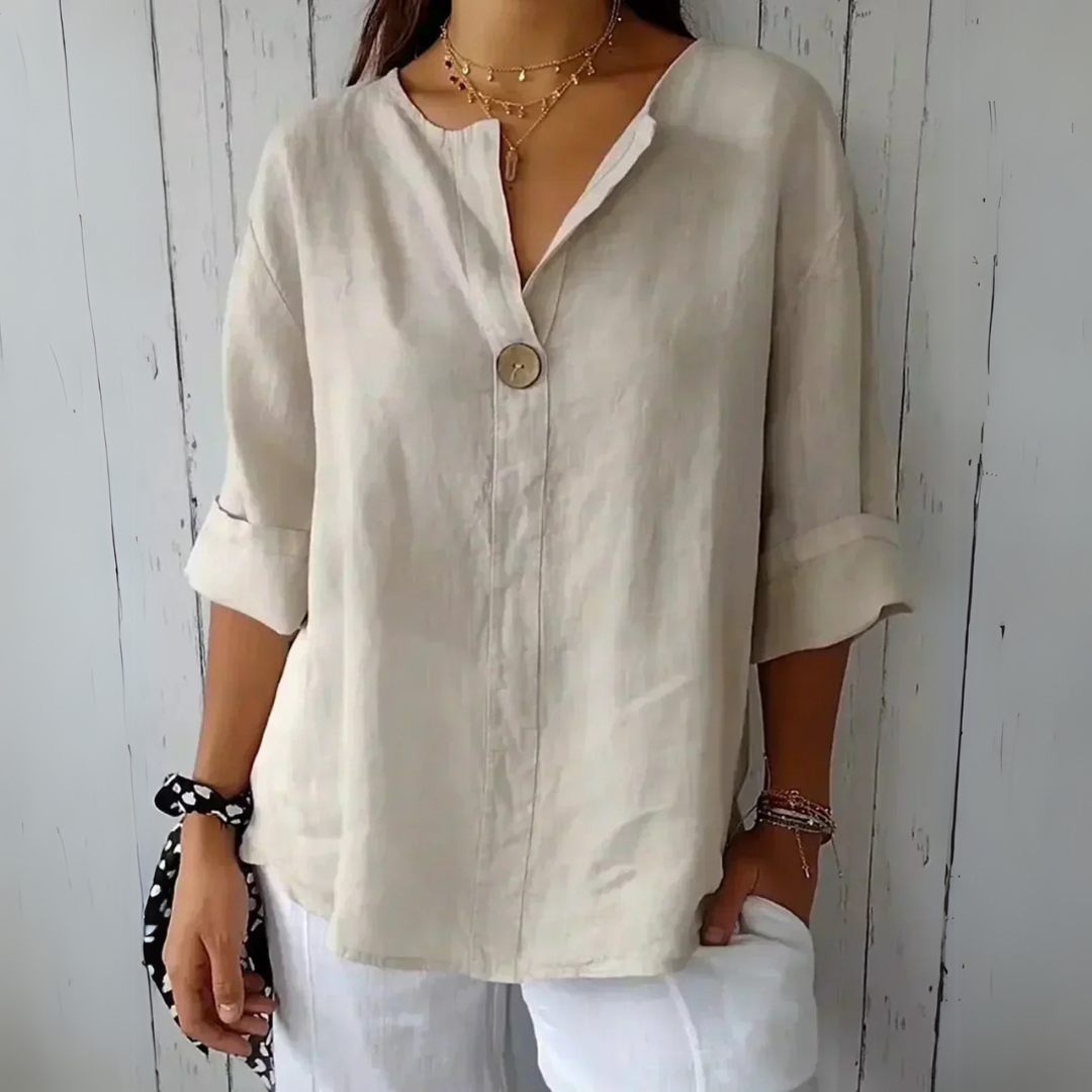 Gelsa | Blusa casual con scollo a V