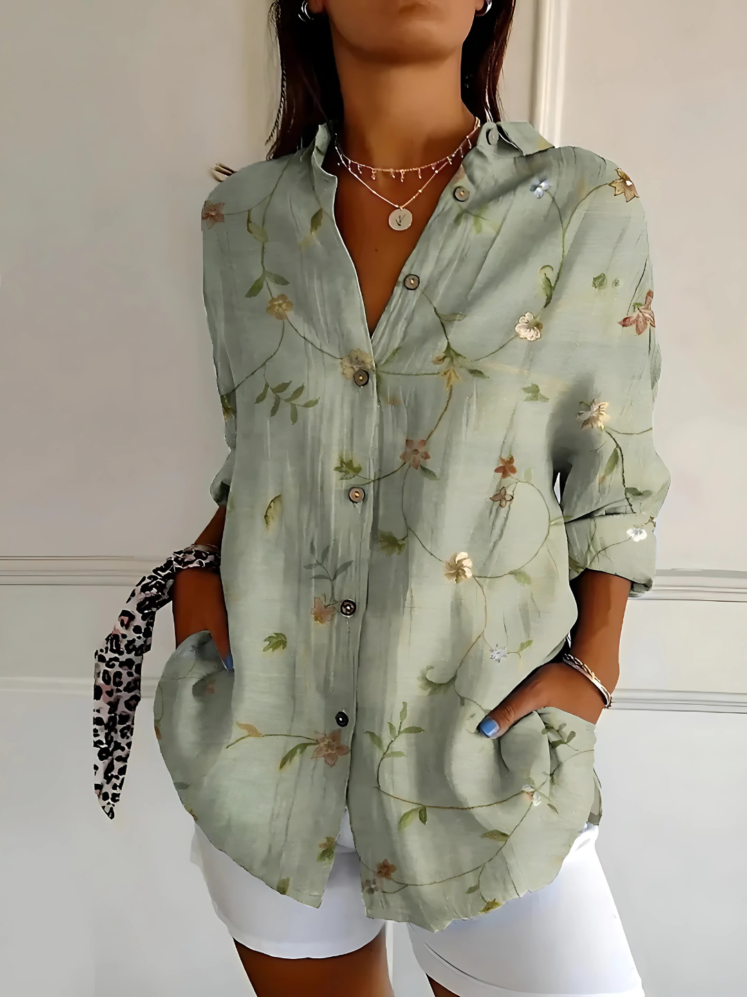 Viviana | Blusa in Cotone elegante