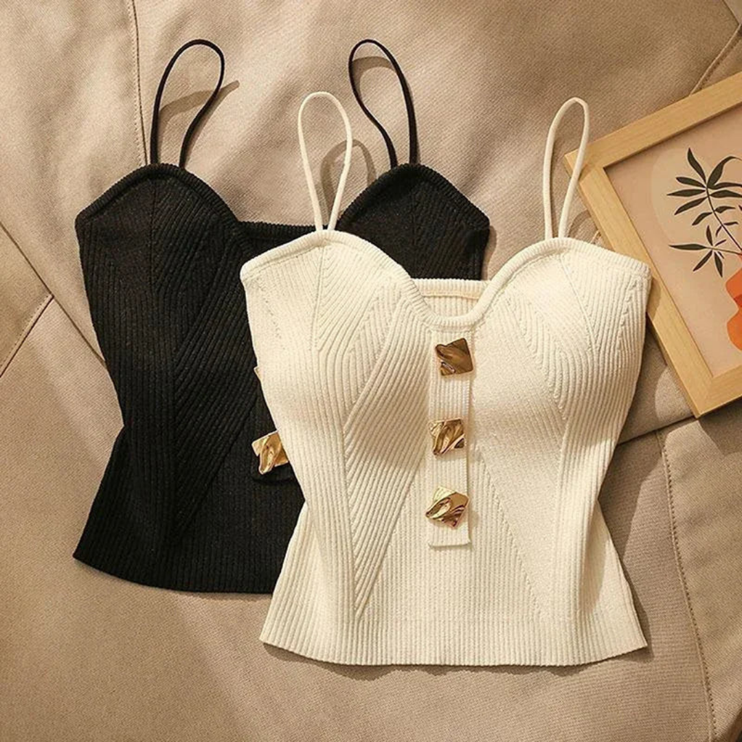 Carmela | Elegante top in maglia artigianale