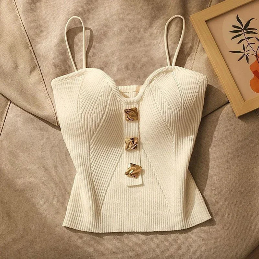 Carmela | Elegante top in maglia artigianale