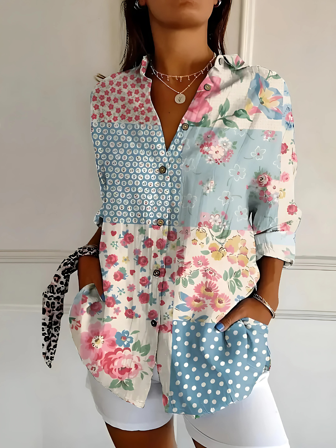 Viviana | Blusa in Cotone elegante