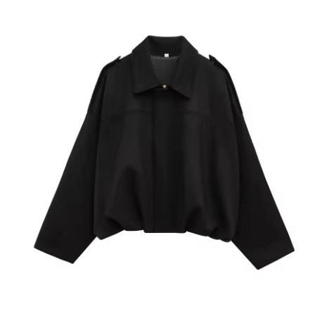 Giada™ | Giacca in Pelle Scamosciata Oversize