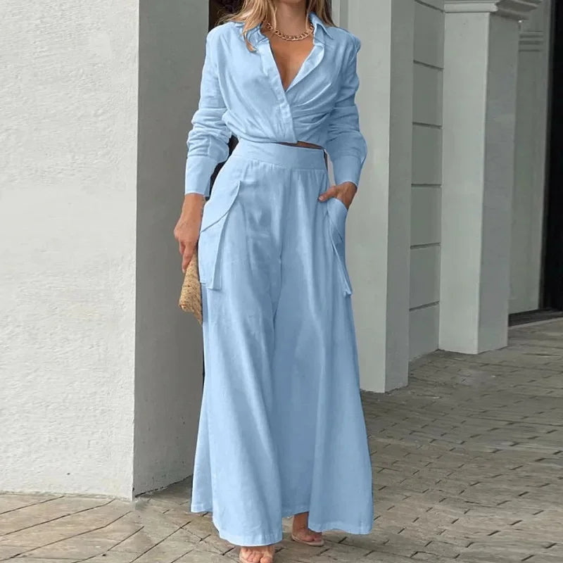 Allegra | Completo Donna con Camicia e Pantaloni