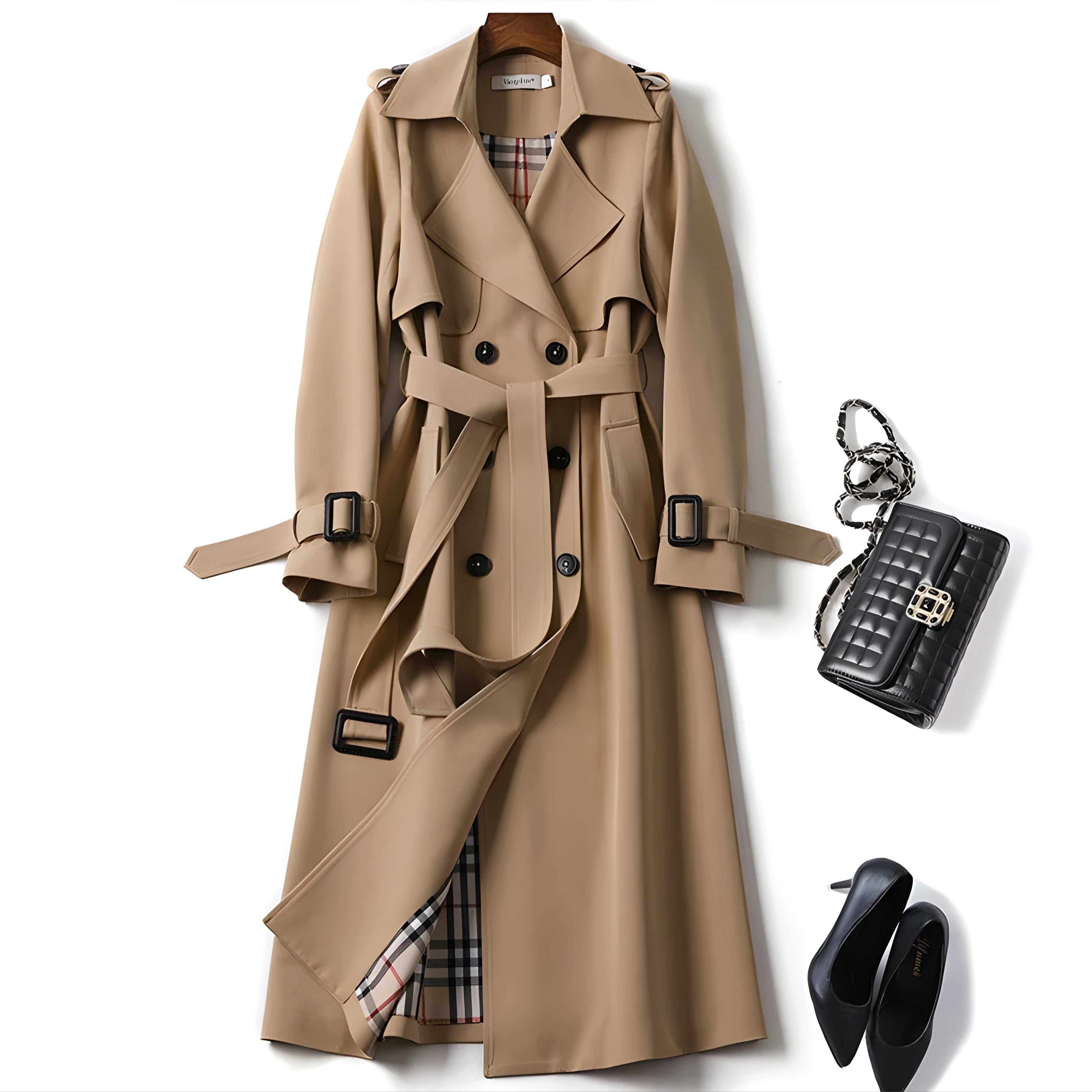 Vespara – Elegante Trenchcoat con Stile Senza Tempo