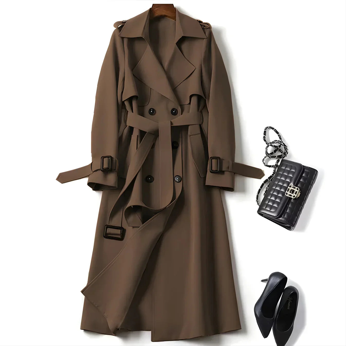 Vespara – Elegante Trenchcoat con Stile Senza Tempo