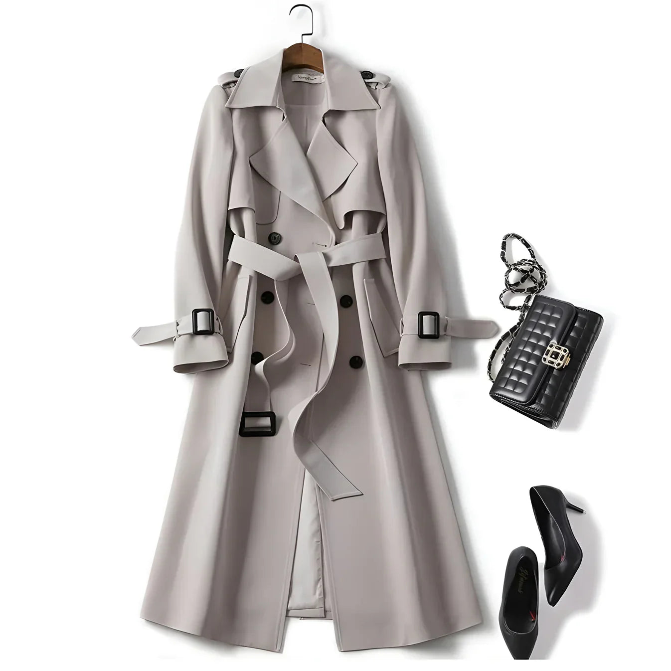 Vespara – Elegante Trenchcoat con Stile Senza Tempo