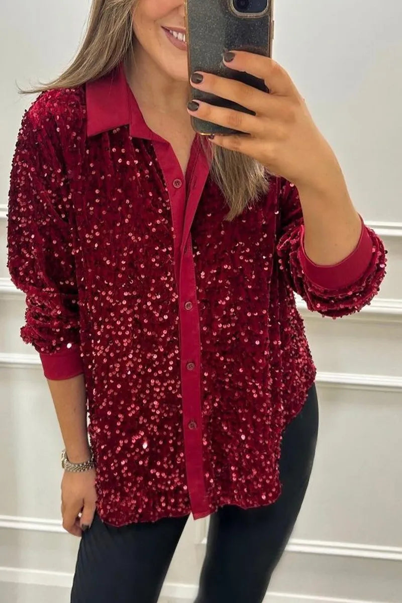 Giulia | Camicia con Paillettes