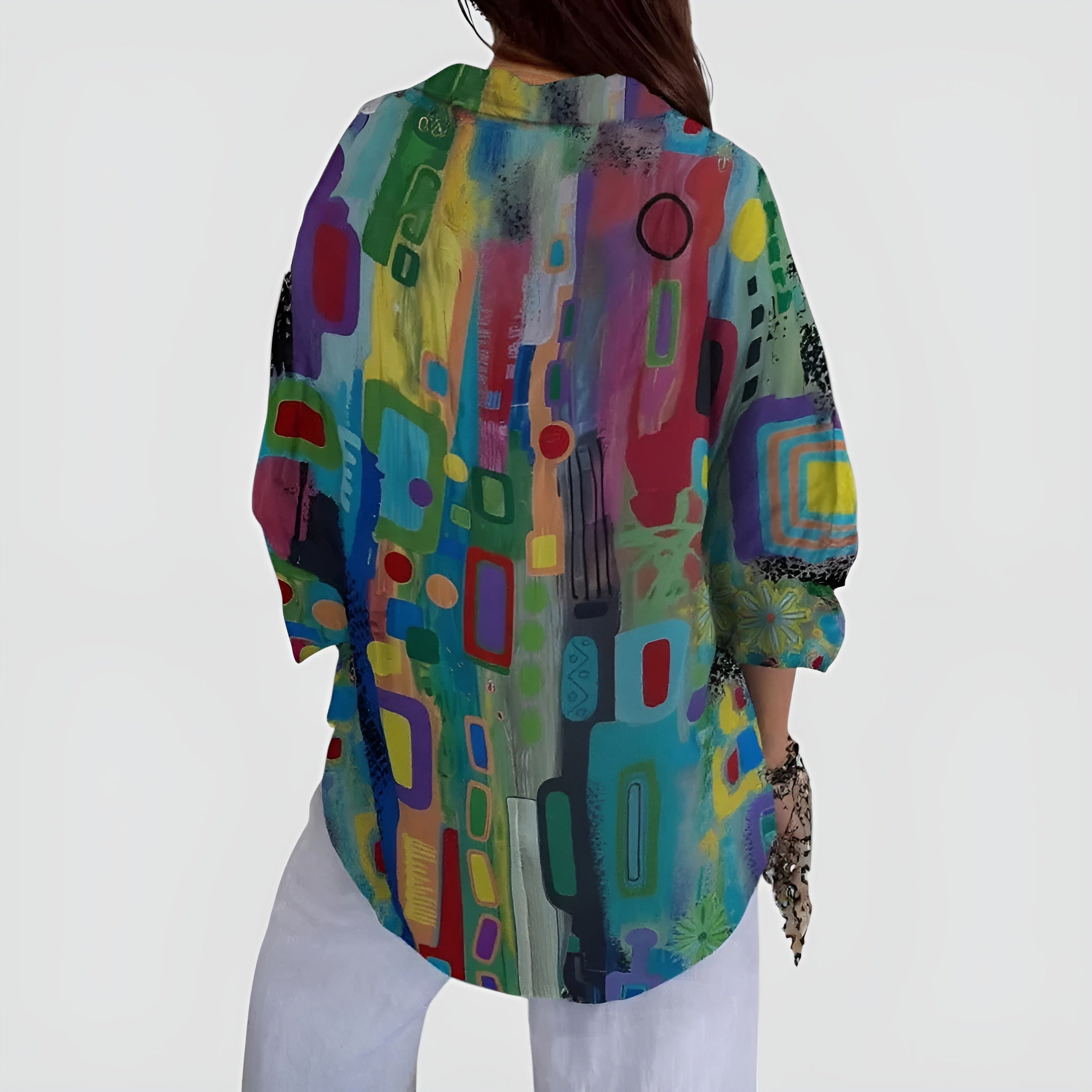 Edna | Blusa con motivo geometrico leggera