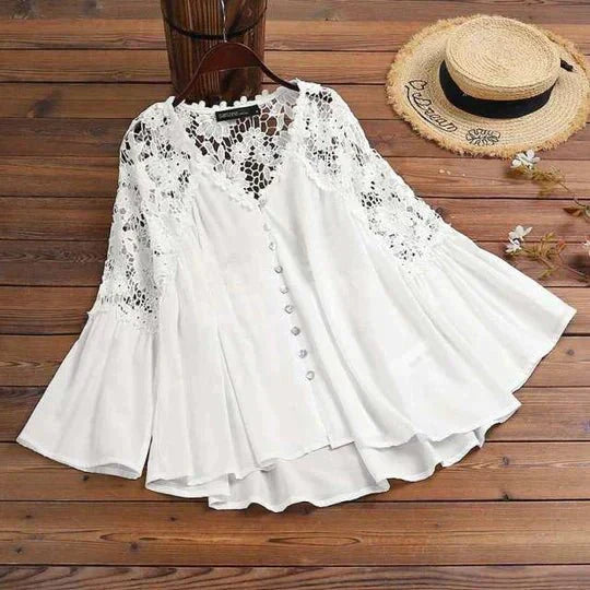 Sara | Blusa in pizzo floreale